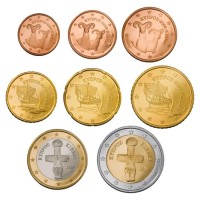 Cyprus 2013 Euro coins UNC set