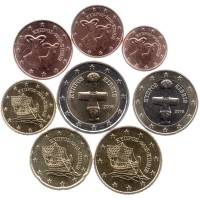 Cyprus 2016 Euro coins UNC set