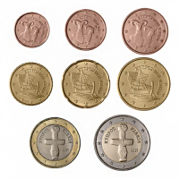 Cyprus 2021 Euro coins UNC set