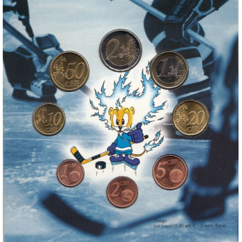 Finland 2003 Euro coins BU set Ice Hockey