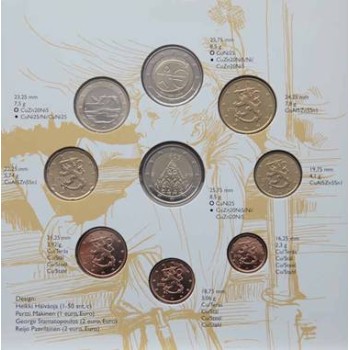 Finland 2009/II Euro coin BU set