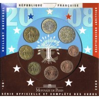 France 2008 Euro coin BU set