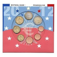 France 2012 Euro coin BU set