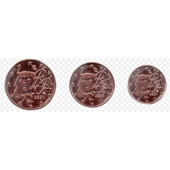 France 2021 Euro coin mini set