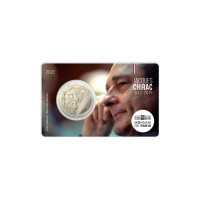France 2022 Jaques Chirac coin card