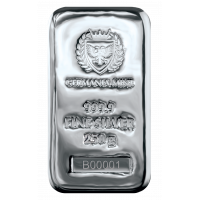Germania mint Silver Cast Bar 250g.