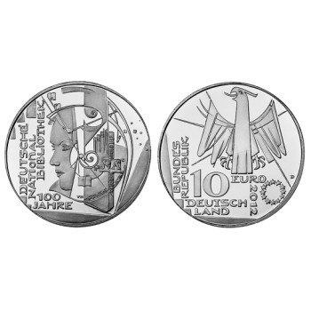 Germany 2012 10 euro 100 years German National Library D