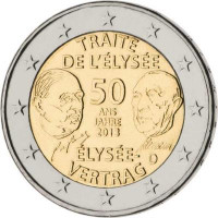 Germany 2013 50th anniversary of the signing of the Élysée Treaty (any random mint)