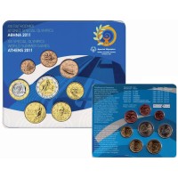 Greece 2011 Euro coins BU set