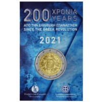 Greece 2021 200th anniversary of the Greek Revolution coin card