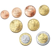 Greece 2003 Euro coins UNC set
