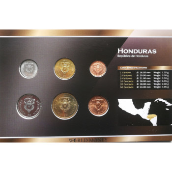 Honduras 1956-2007 year blister coin set
