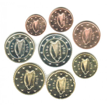 Ireland 2010 UNC Euro coin set