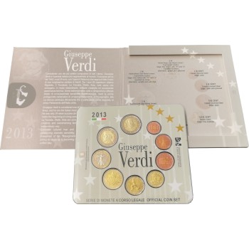 Italy 2013 Euro coins BU set Giuseppe Verdi