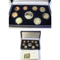 Italy 2004 Euro coin PROOF set with 5 euro coin