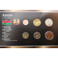 Kenya 1995-2005 year blister coin set
