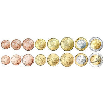 Cyprus 2015 Euro coins UNC set