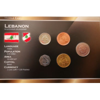 Lebanon 1996-2006 year blister coin set