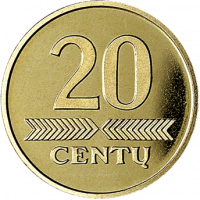 Lithuania 2008 20 cent