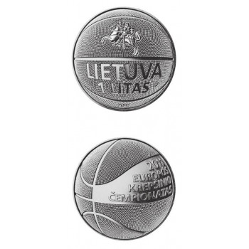 Lithuania 2011 1 Litas dedicated to basketball