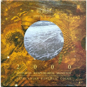 Lithuania 2000 Numismatic set of litas circulation coins
