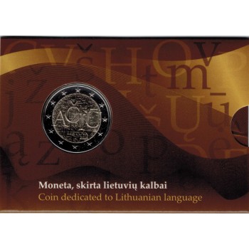 Lithuania 2015 ACIU (Language) coin card