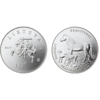 Lithuania 2017 1,5 euro Lithuanian Hound and Žemaitukas