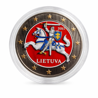 Lithuania 2017 2 euro regular colored coin Lithuania 2017 2 euro regular colored coin