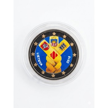 Lithuania 2018 100th anniversary of the Baltic States Colored Lithuania 2018 100th anniversary of the Baltic States Colored