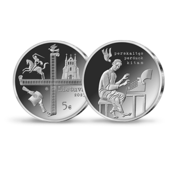 Lithuania 2023 5 euro Role of the Lithuanian Catholic Church in unarmed resistance