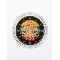 Lithuania 2024 Lithuanian tradition of straw gardens colored