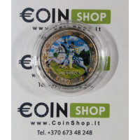 Lithuania 2015 2 euro regular colored coin.