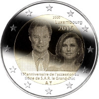 Luxembourg 2015 15th anniversary of the accession to the throne of H.R.H. the Grand Duke