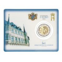 Luxembourg 2015 125th anniversary of the House of Nassau-Weilburg coin card