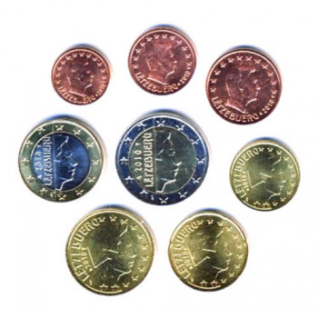 Luxembourg 2012 Euro coins UNC Set