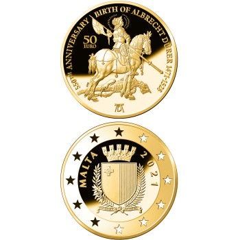 Malta 2021 50 euro 550th Anniversary of the Birth of Albrecht Dürer