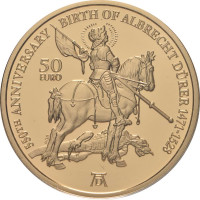 Malta 2021 50 euro 550th Anniversary of the Birth of Albrecht Dürer