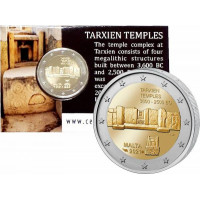 Malta 2021 Tarxien Temples Prehistoric Sites coin card