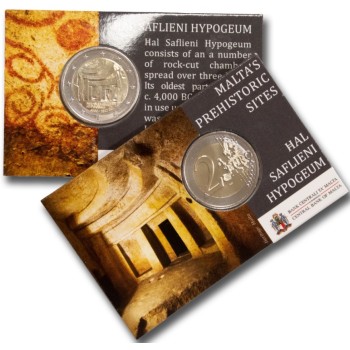 Malta 2022 Hal Saflieni Hypogeum coin card