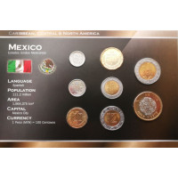 Mexico 2001-2008 year blister coin set