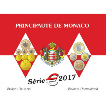 Monaco 2017 Euro coins BU set