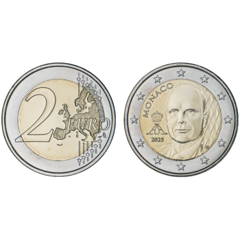 Monaco 2025 2 euro regular UNC coin