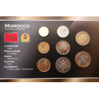 Morocco 2002 year blister coin set