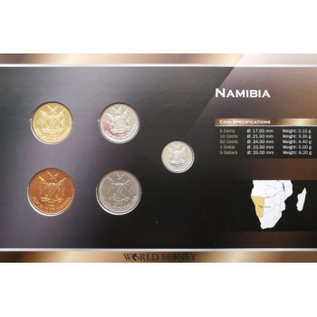Namibia 1993-2008 year blister coin set