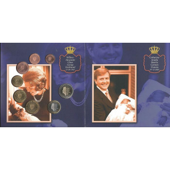 Netherland 2003 Euro coins BU set with silver medal