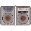 Netherlands 2000 2 euro cent Mint error Graded PCGS MS66RD