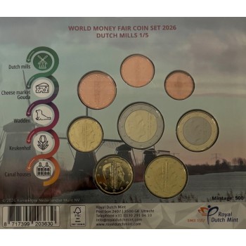 Netherlands 2026 World Money Fair Berlin BU set Dutch Mills Netherlands 2026 World Money Fair Berlin BU set Dutch Mills