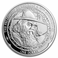New Zealland 2021 Lord Of The Rings Gandalf Ag999 1oz