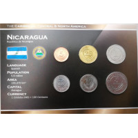 Nicaragua 1997-2007 year blister coin set