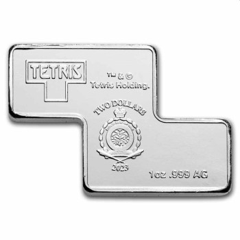 Niue 2023 S-Tetrimino Block (Green) 1 oz Silver